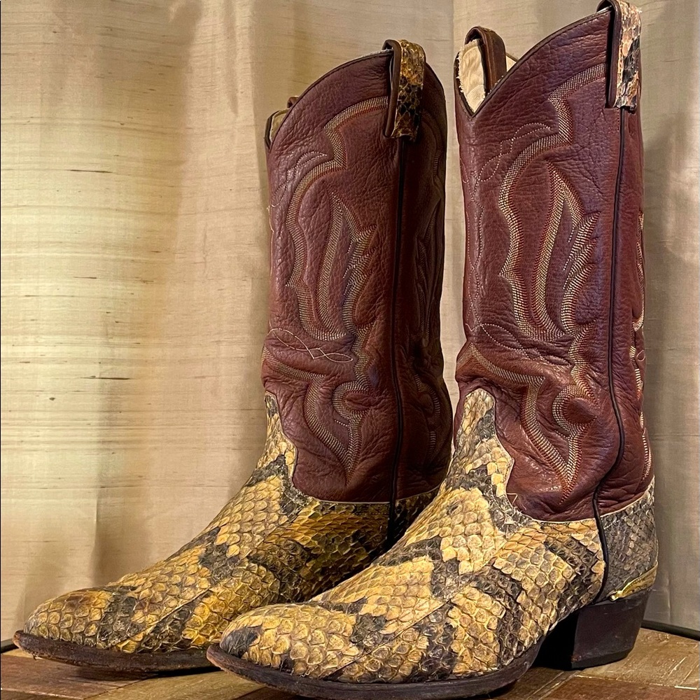Cowboy Boots - CaneBrake’s skin western boots, Men’s size: 10D